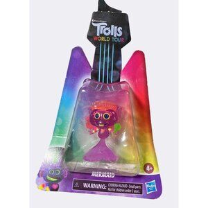 DreamWorks Trolls World Tour Mermaid Figure Hasbro 2019 Purple Orange 4+ Years